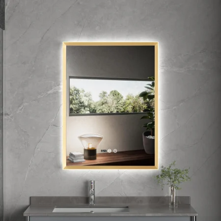 led հայելի 60*80 սմ տաքացուցիչ ժամացույց casora home 88779 (Կոդ 1625)