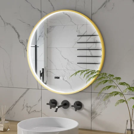 led հայելի 60սմ տաքացուցիչ ժամացույց casora home 88791 (Կոդ 1617)